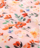 Flowers Printed silk crepe mini  dress